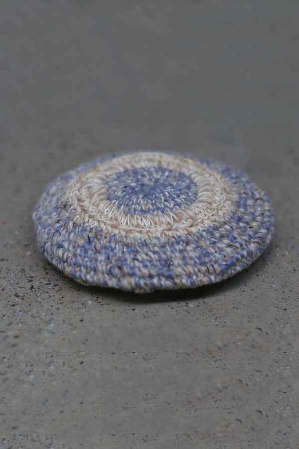 Vitelli crochet beret with lid SS22_OKT019_BG blue granite PV10